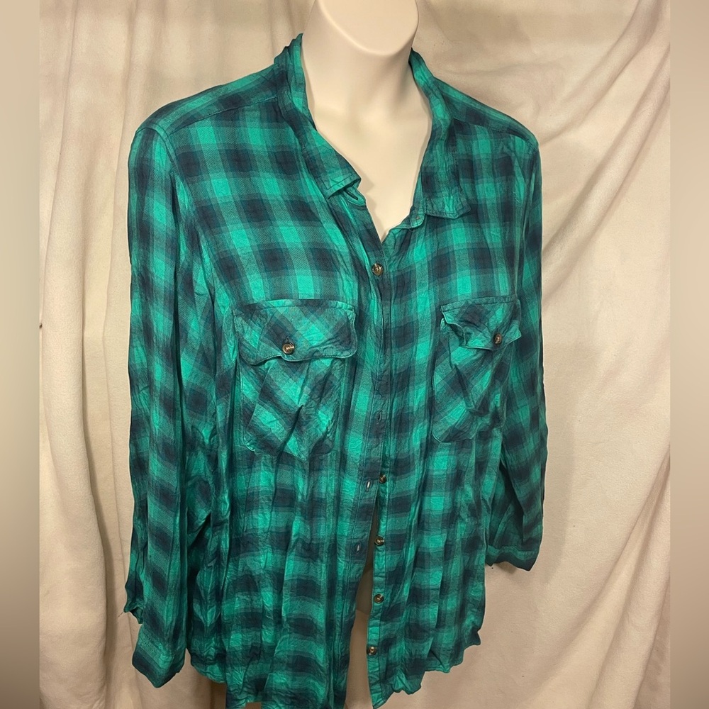 Terra & Sky super soft size 5X Flannel shirt
